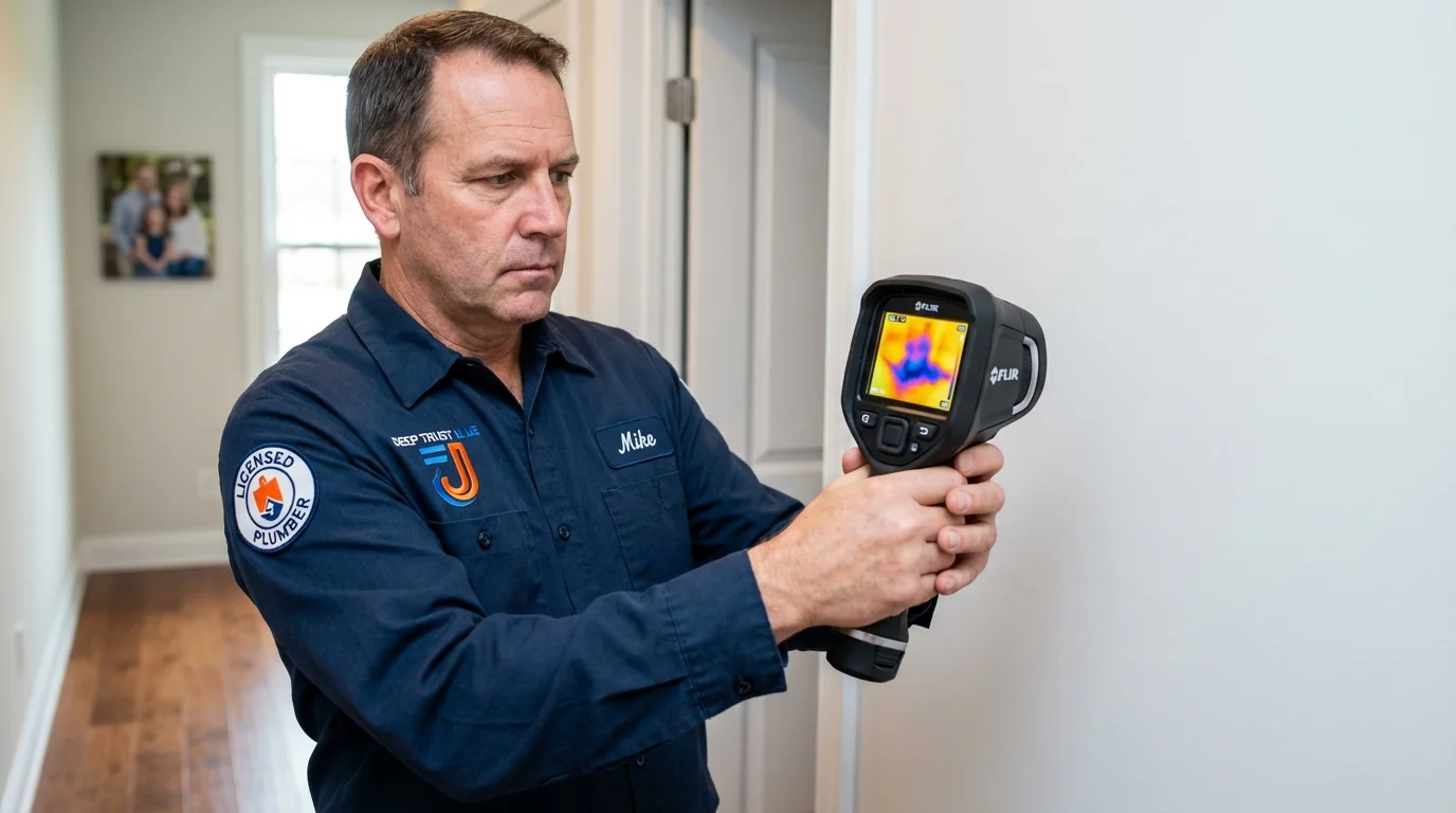 Thermal imaging leak detection by Johns Plumbing LLC in Murrysville